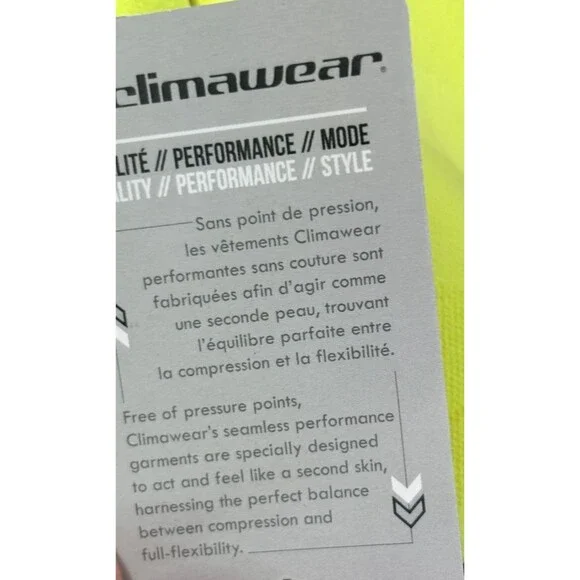 Climawear Shirt Mens Size S Short Sleeve Moisture Wicking Gradient Blue & Yellow - Picture 4 of 8